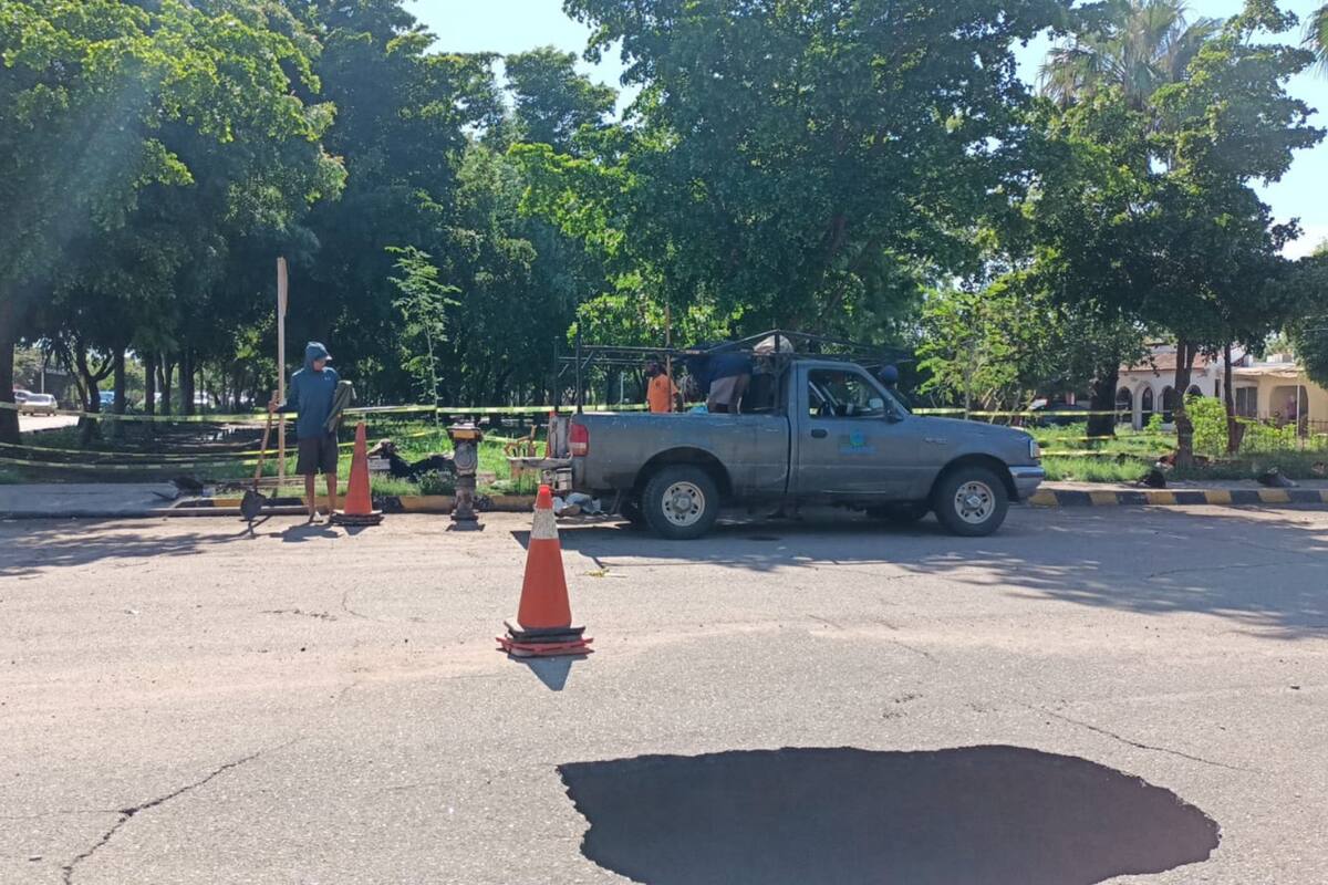 “Llueven” socavones en Ciudad Obregón