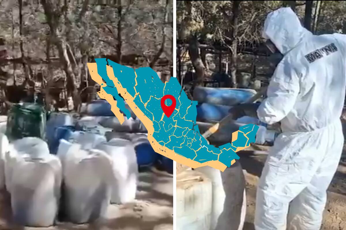 Mega laboratorio de drogas sintéticas asegurado en Zacatecas: Operación conjunta de la Semar, Sedena, FGR y GN