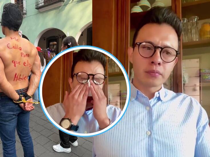 “No soy un papá ausente”: Juan Judas Tadeo rompe en llanto tras ser exhibido en marcha del 8M (VIDEO)