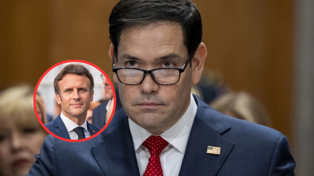 Marco Rubio tilda de “imprudente” el reconocimiento de Emmanuel Macron al Estado palestino ante la ONU. Crédito: AP/Emmanuel Macron en X.