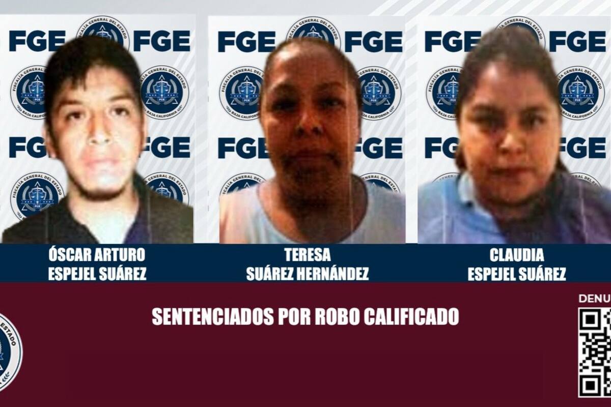 Policiaca Tijuana: Sentencian a tres por robo
