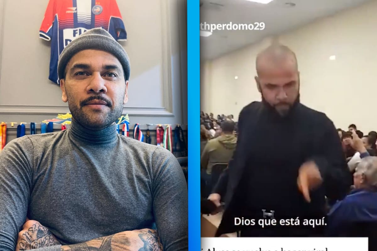 VIDEO: Dani Alves aparece predicando en una iglesia en España y se vuelve viral en redes