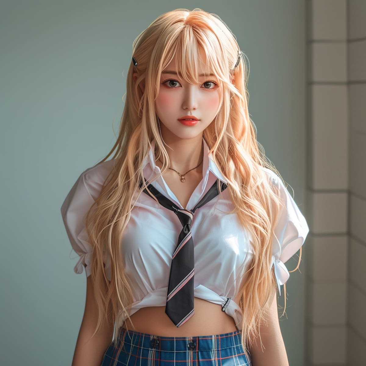 Así se vería Marin Kitagawa de Sono Bisque Doll wa Koi wo Suru en la vida real según la IA