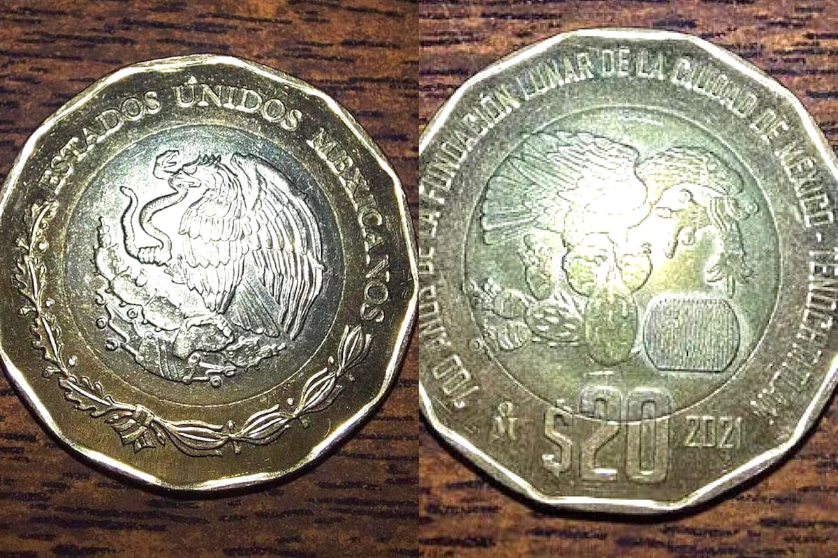 Moneda con escudo doble del águila sobre el nopal se encuentra en venta por 11 mil 800 pesos