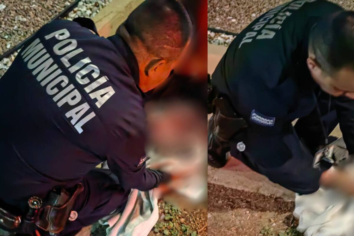 Policías de Hermosillo ayudan en nacimiento de bebé en la calle