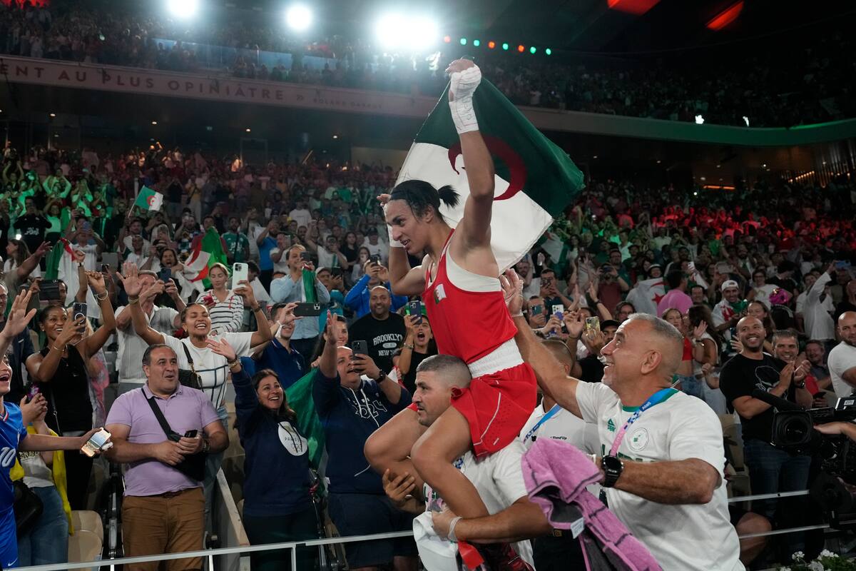 La boxeadora argelina Imane Khelif. AP Foto/Ariana Cubillos)