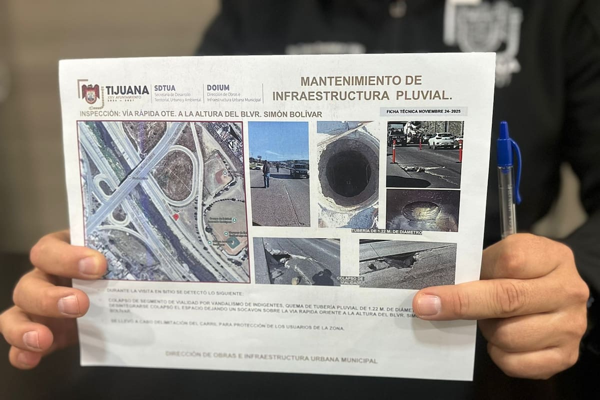 Reparaciones de socavón tomarán dos semanas