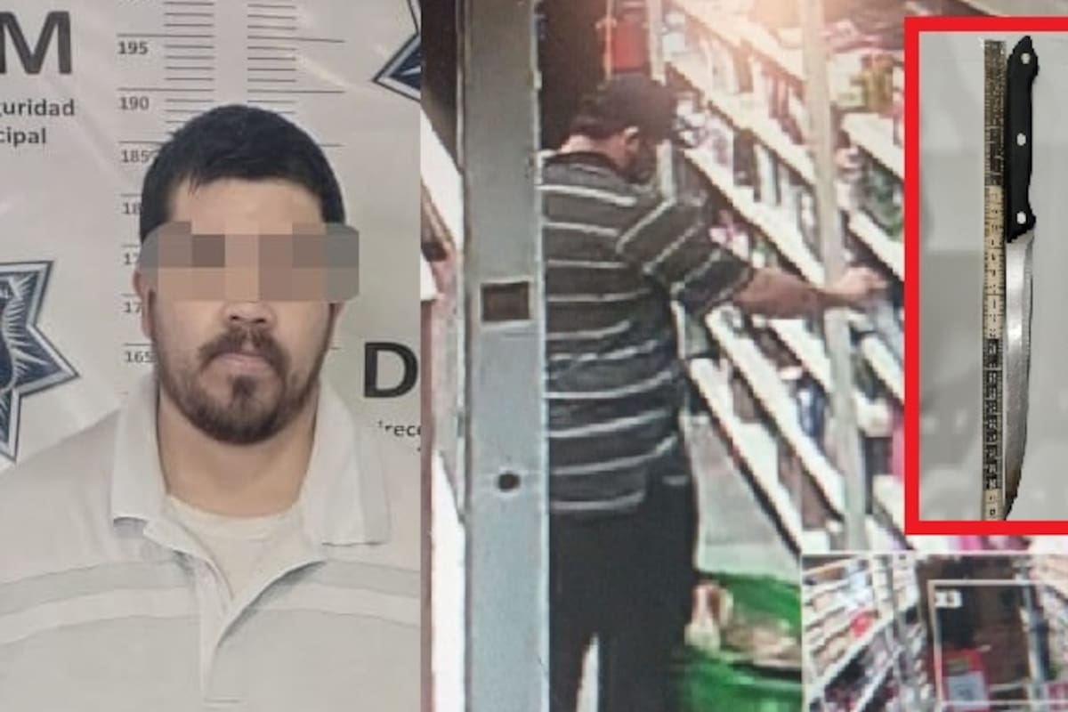 Detienen a sujeto señalado por múltiples robos a comercio en Parajes de Puebla