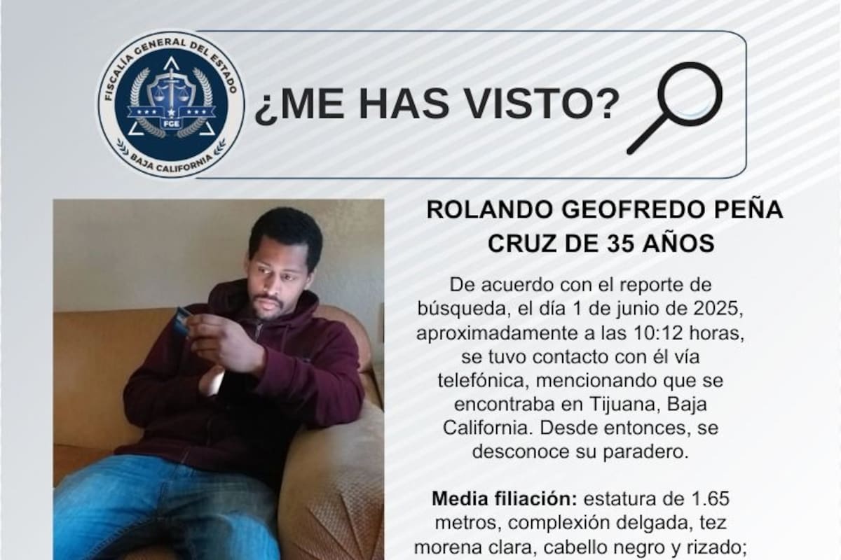 Se busca a Rolando Geofredo Peña Cruz de 35 años