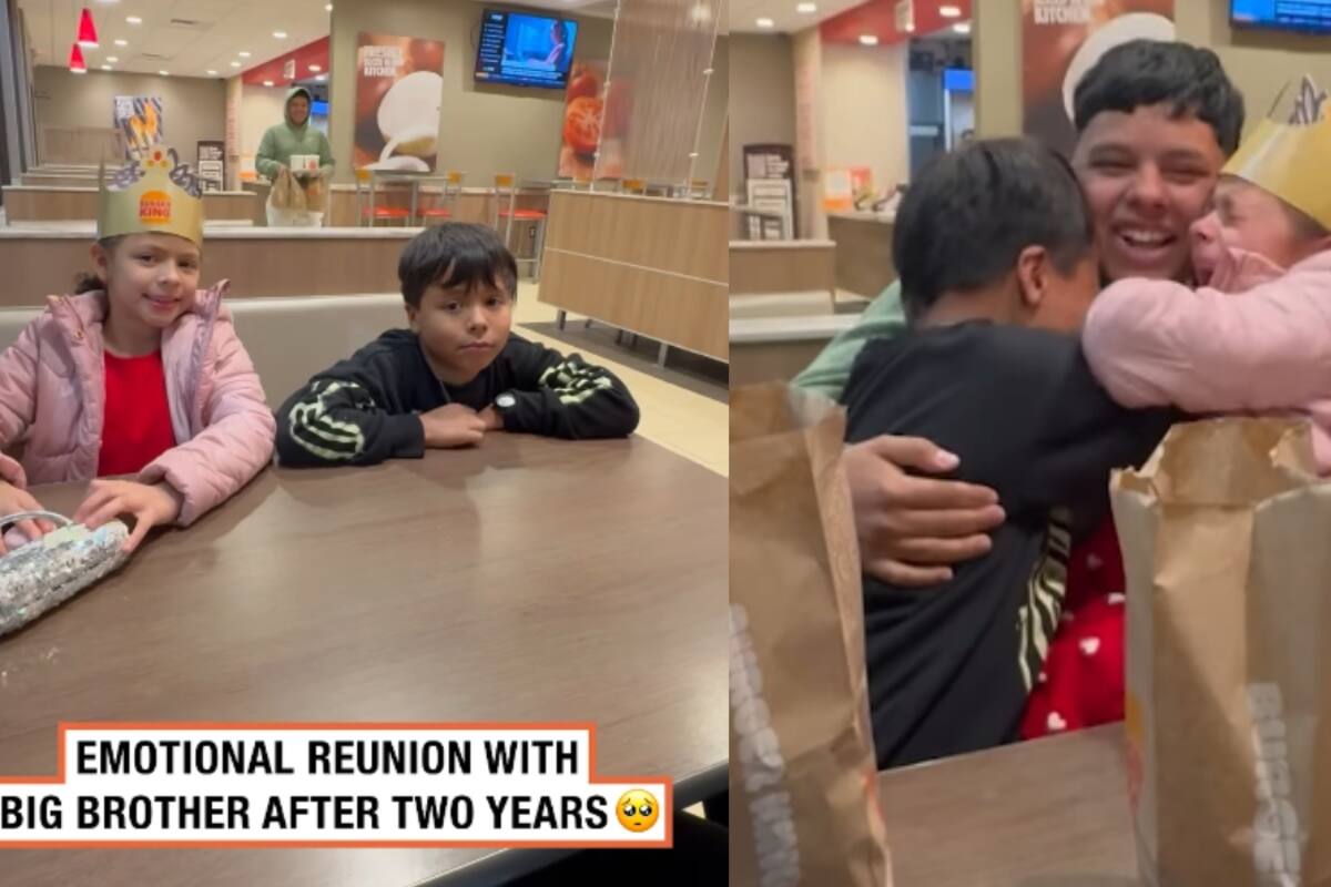 Niños conmueven en redes al reencontrarse con su hermano mayor tras mucho tiempo sin verlo