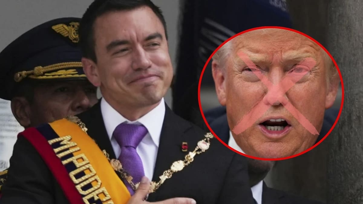 Daniel Noboa y Donald Trump sufren revés: Los ecuatorianos ya votaron y no quieren la intervención estadounidense, por lo cual rechazaron reabrir las bases militares de EEUU en Ecuador