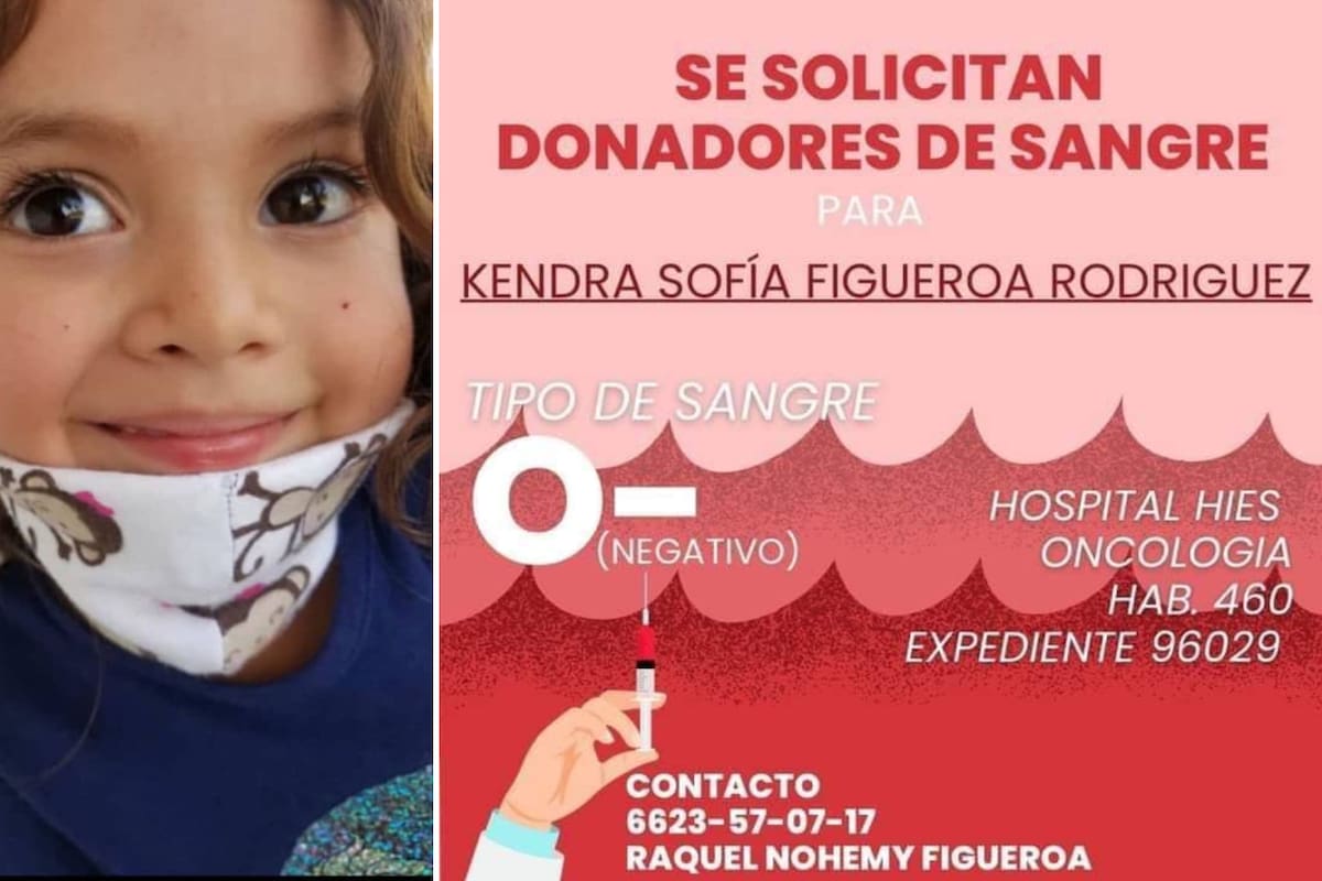 Diagnostican a Kendra Sofía con leucemia a sus 6 años; urgen donadores de sangre