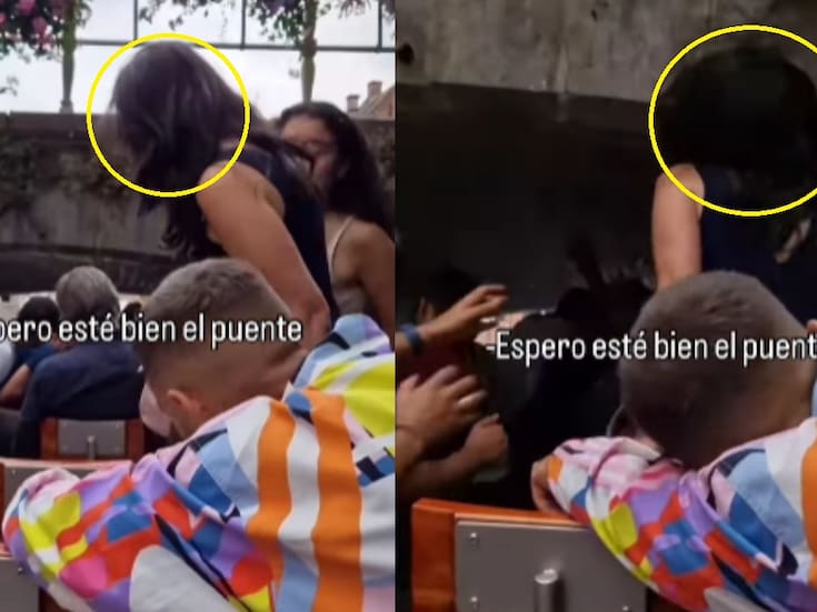 “Ella también se levantó”: mujer se estrella contra un puente en atracción y se vuelve viral