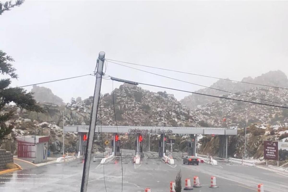 Cierran carretera Mexicali-La Rumorosa por Nevada