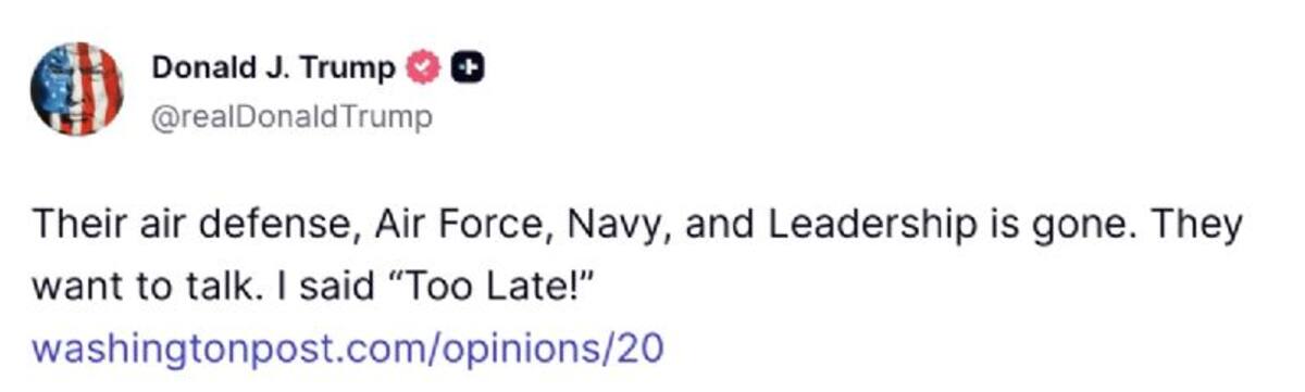 Donald Trump confirma que no negociará con Irán tras ataques aéreos y acusa a Keir Starmer de no ser “cooperativo”, tensando la histórica alianza entre Estados Unidos y Reino Unido en plena guerra en Medio Oriente.