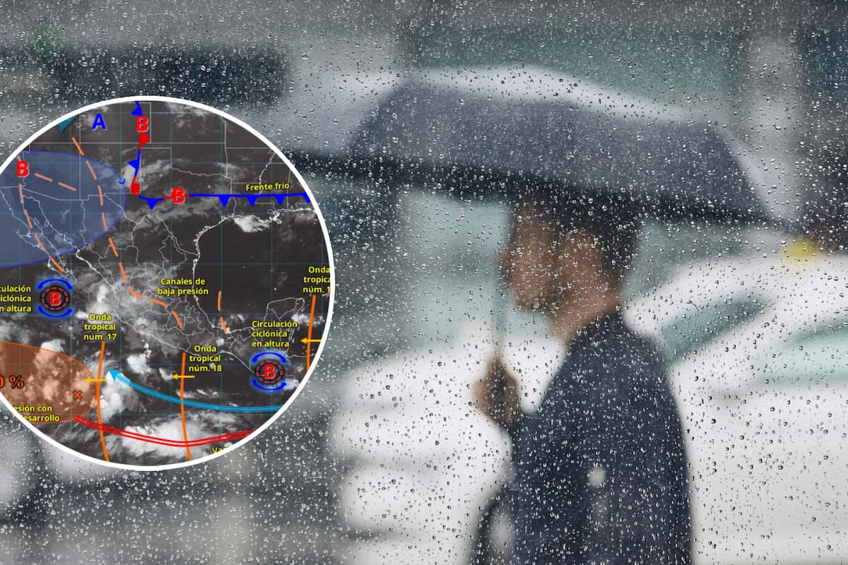 Fuertes lluvias caerán en estos 4 estados del Norte por la onda tropical y el monzón mexicano