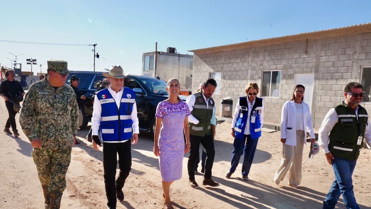 La presidenta Claudia Sheinbaum y el gobernador Alfonso Durazo supervisan en San Luis Río Colorado el nuevo hospital del IMSS que beneficiará a 128 mil personas
