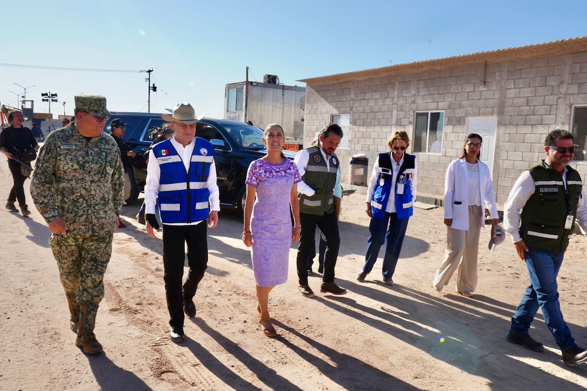 La presidenta Claudia Sheinbaum y el gobernador Alfonso Durazo supervisan en San Luis Río Colorado el nuevo hospital del IMSS que beneficiará a 128 mil personas