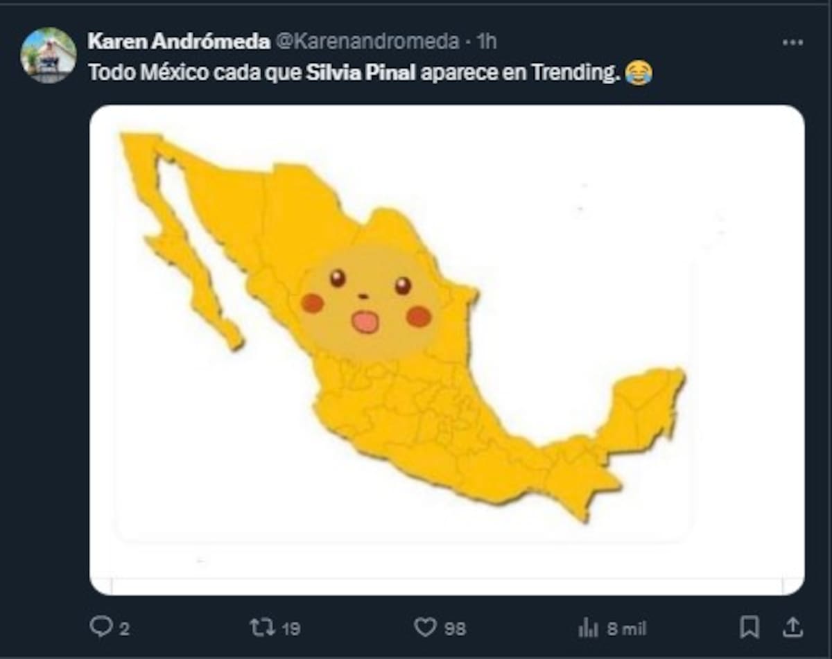 Silvia Pina es tendencia en X / Cuenta de X: @Karenandromeda