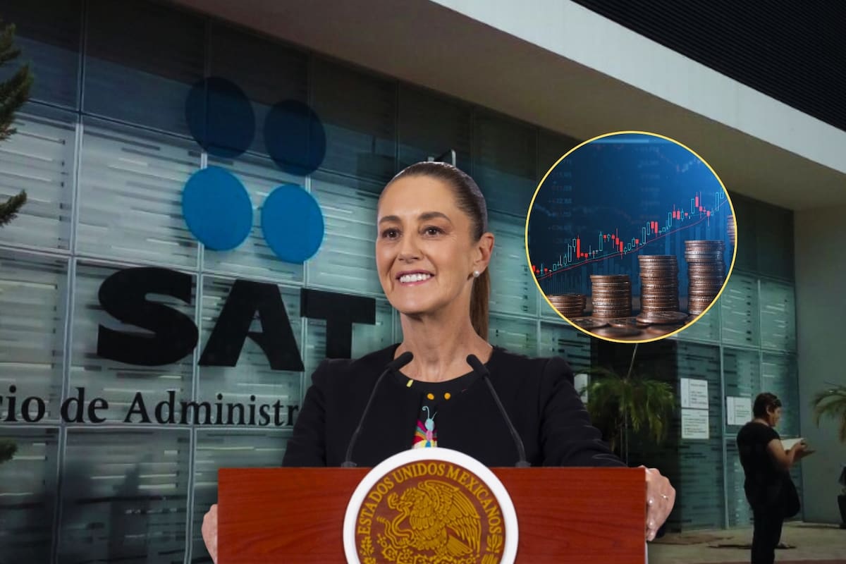SAT: Gobierno de Sheinbaum registró ingresos de 5 billones 529 mil 814 millones de pesos con ISR, IVAS e IEPS, alcanzando el mayor avance de recaudación en México desde 2022
