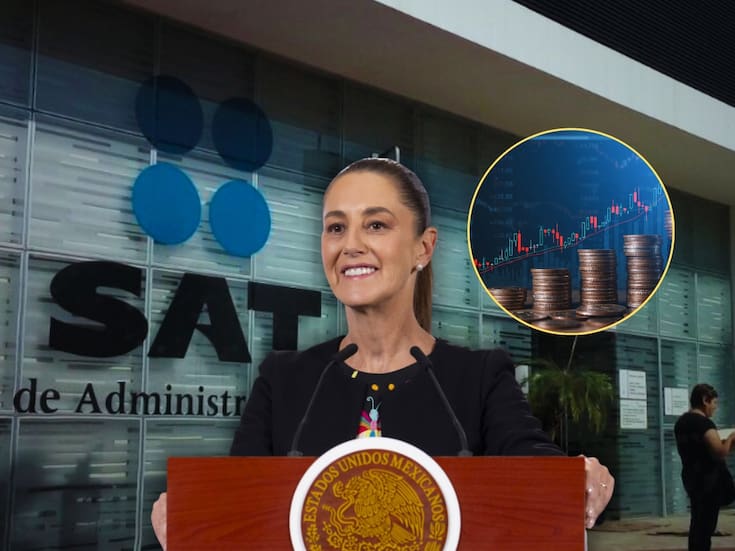 SAT: Gobierno de Sheinbaum registró ingresos de 5 billones 529 mil 814 millones de pesos con ISR, IVAS e IEPS, alcanzando el mayor avance de recaudación en México desde 2022