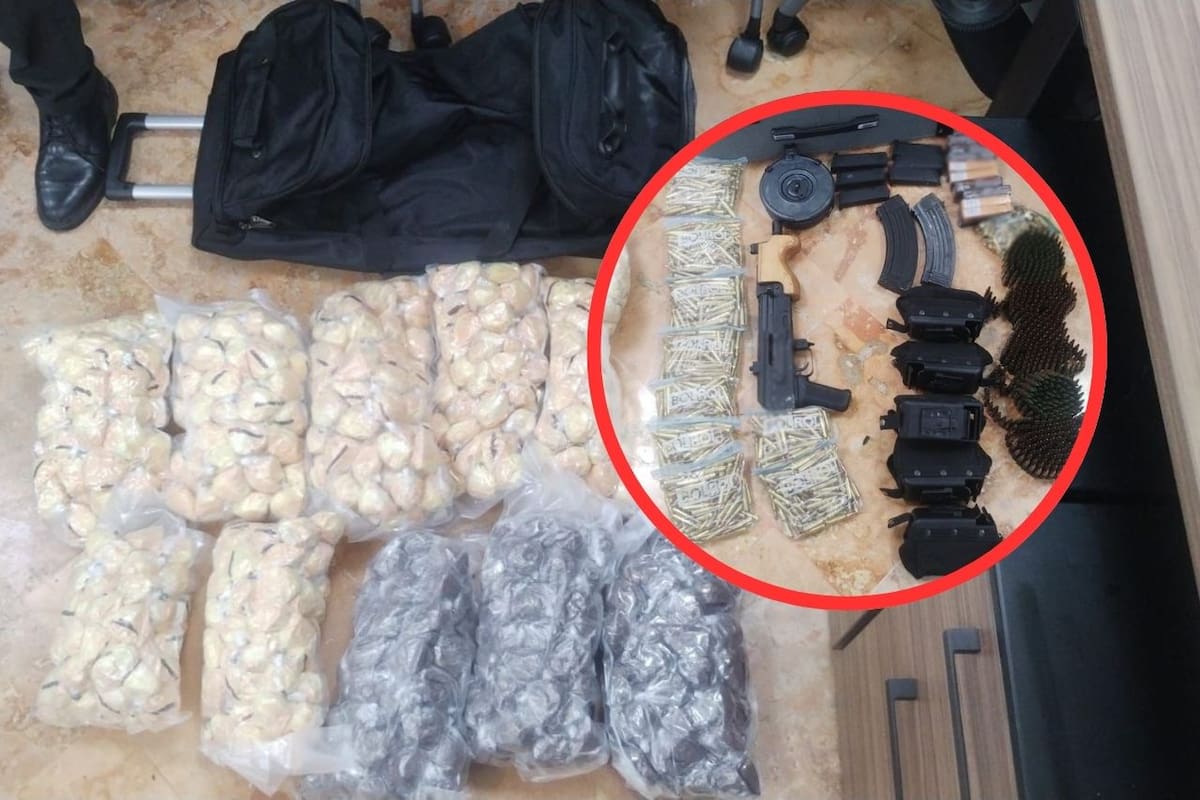 Operativo en Cancún: Así decomisaron un arsenal y droga en vuelo privado