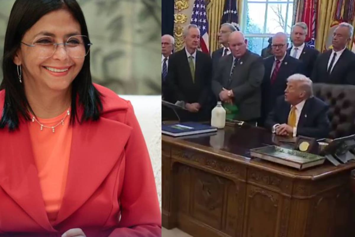 Trump confirma llamada con Delcy Rodríguez y aseguró que “trabajamos muy bien con ella, nos da todo lo que pedimos”; mientras que ella afirmó que abordaron una agenda de trabajo bilateral en beneficio de los venezolanos