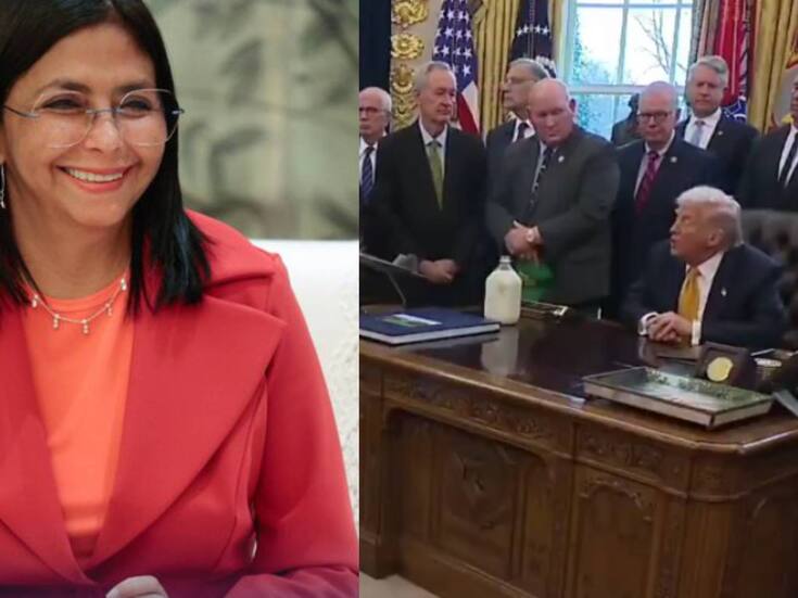 Trump confirma llamada con Delcy Rodríguez y aseguró que “trabajamos muy bien con ella, nos da todo lo que pedimos”; mientras que ella afirmó que abordaron una agenda de trabajo bilateral en beneficio de los venezolanos