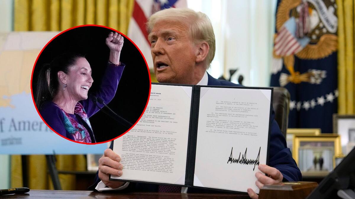 Trump firma orden ejecutiva de Donald Trump para posponer los aranceles a México y Canadá. | AP