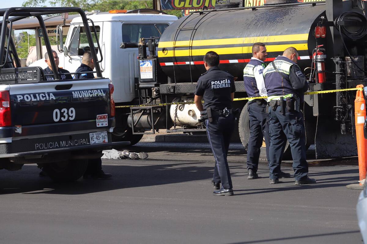 Hombre pierde la vida al ser atropellado por camión de recarpeteo en Hermosillo