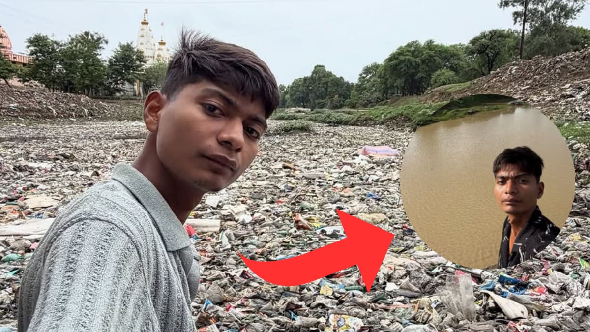 Joven de 20 años limpia por su cuenta distintos ríos contaminados de India después de que un grupo de voluntarios abandonara el proyecto y sus videos terminaran exponiendo un problema que afecta a 271 ríos del país