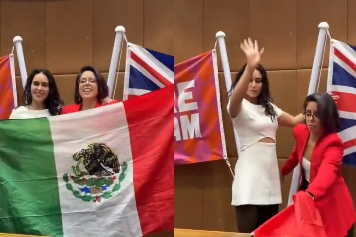 Gimnasta Elsa García arrojó la bandera de México al suelo y es criticada en redes sociales