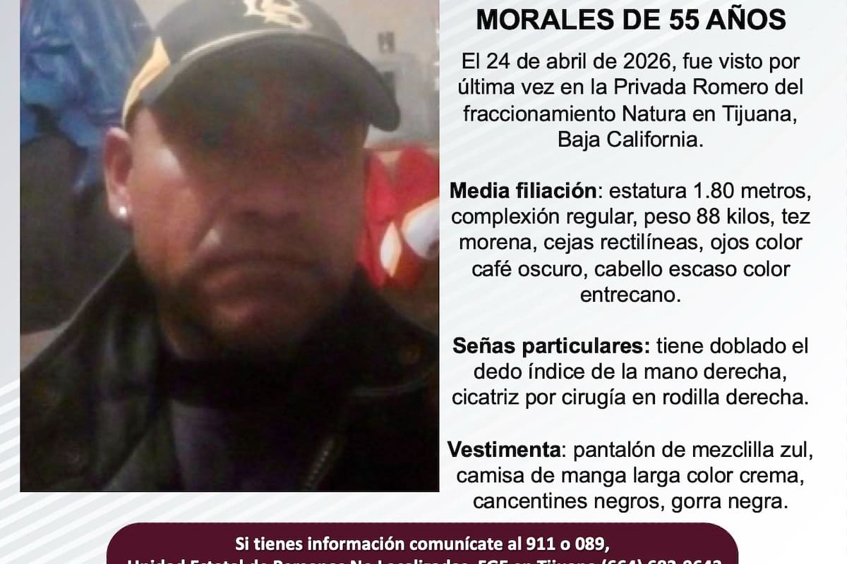Se busca a José Manuel González Morales de 55 años