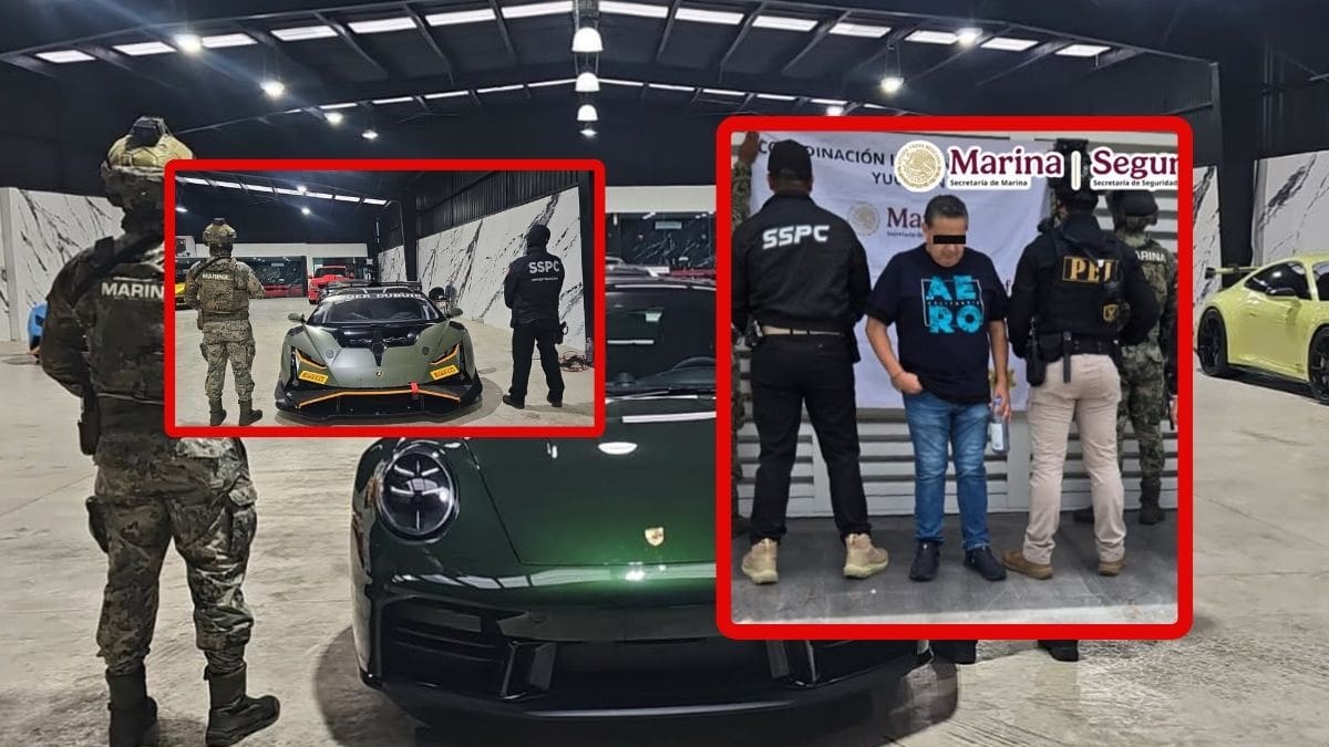 Detienen en Mérida a Justo Aurelio Rivera, presunto operador financiero del Cártel del Noreste; aseguran Ferrari, Lamborghini, Porsche y bienes por más de 145 millones de pesos