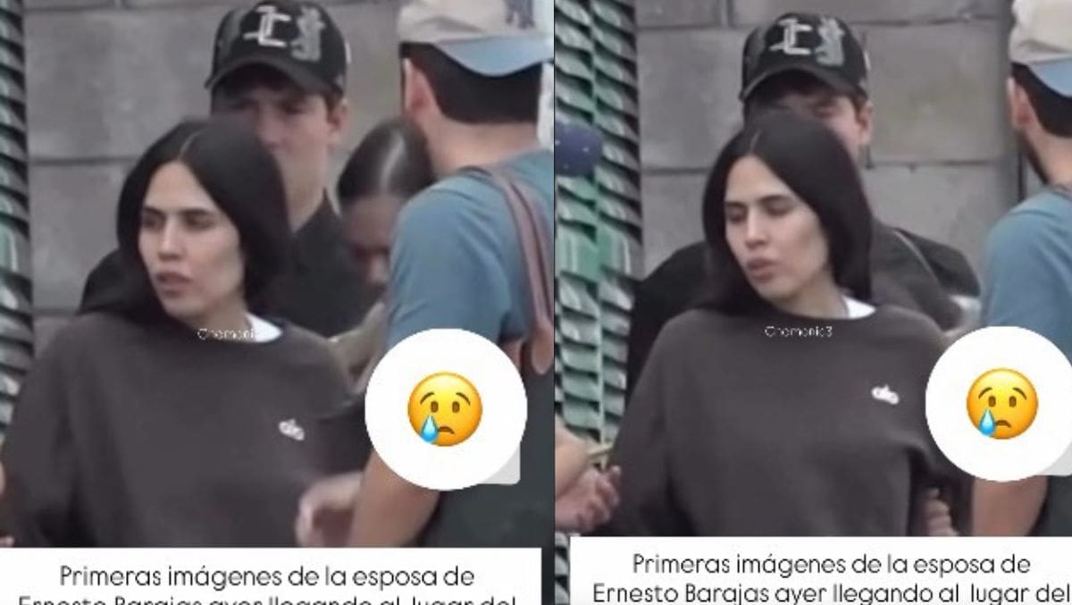 Esposa de Ernesto Barajas llegando a la escena del crimen / Instagram @chamonic3