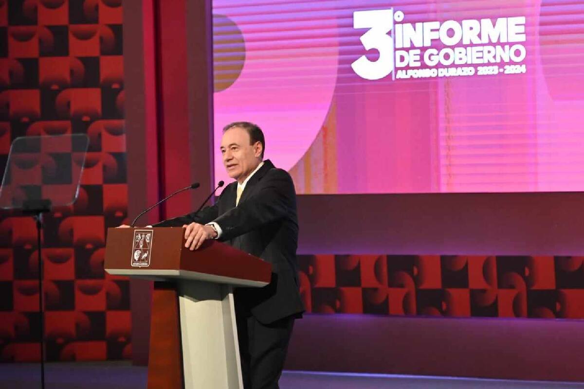 Economía en Sonora crece a tasas históricas: Alfonso Durazo, en su Tercer Informe de Gobierno