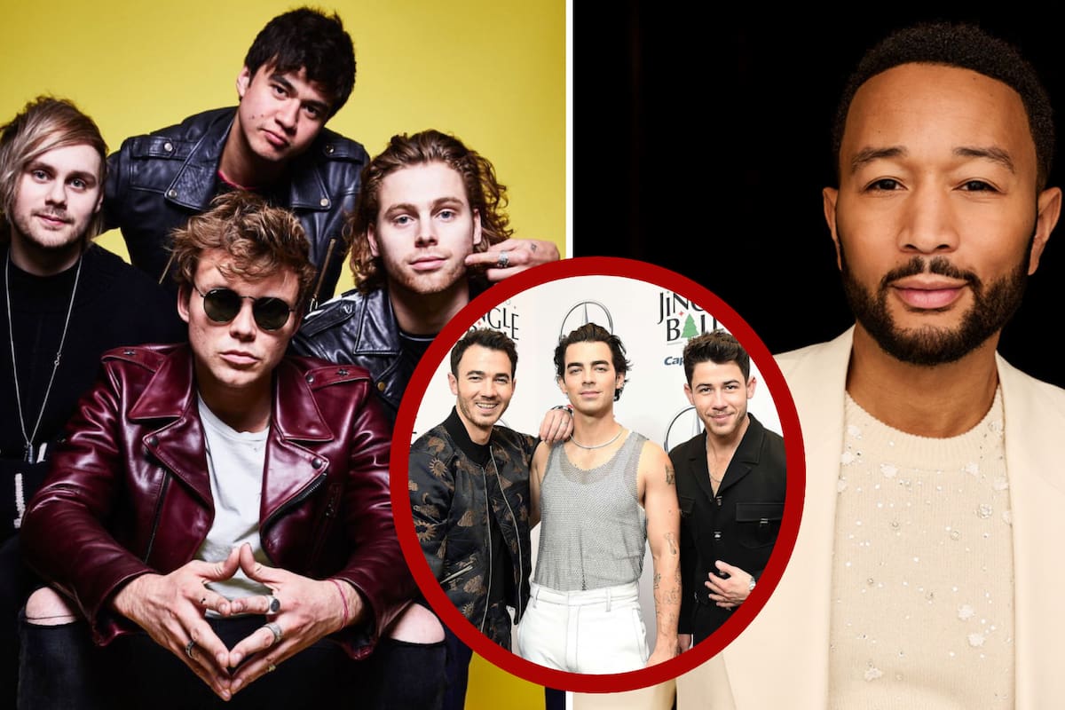 5SOS y John Legend se presentan juntos en el concierto de los Jonas Brothers
