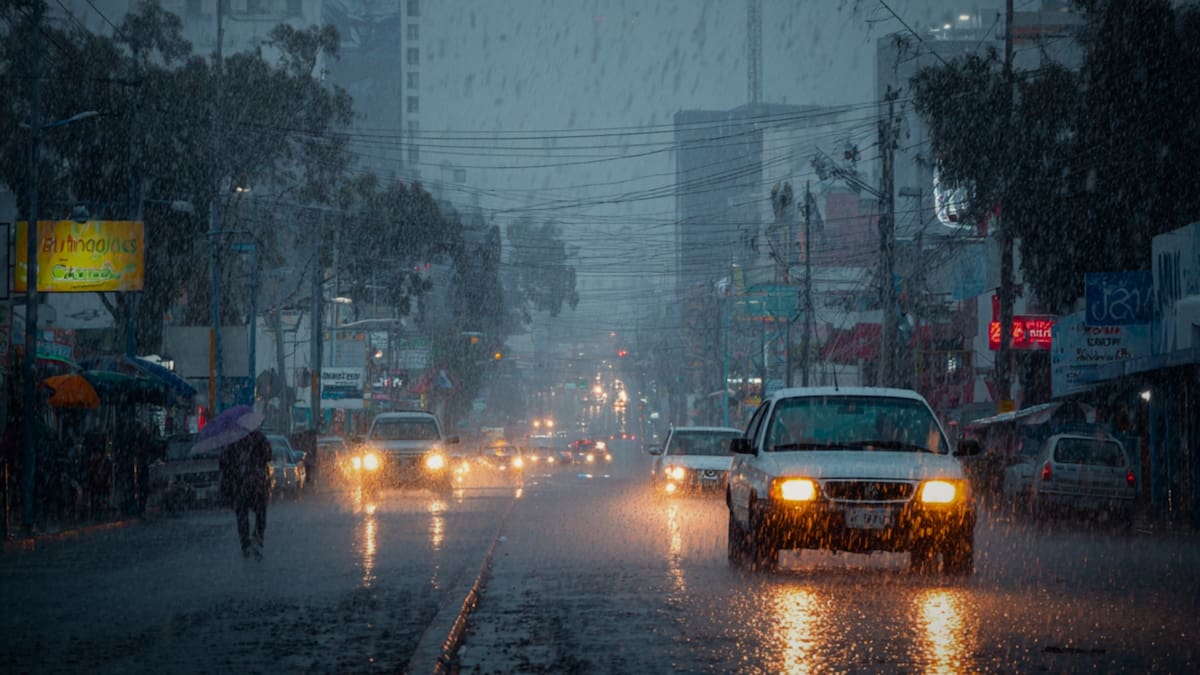 El organismo advirtió que las lluvias fuertes podrían ocasionar encharcamientos, inundaciones, deslaves e incremento en ríos y arroyos.