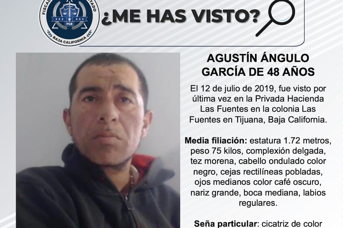 Se busca a Agustín Ángulo García de 48 años