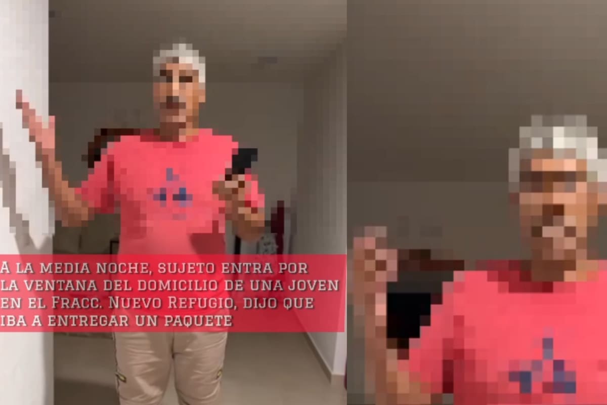 “Eran las 12 de la madrugada y con zapatos diferentes”: Hombre irrumpe por la ventana de un departamento y la dueña logra grabarlo