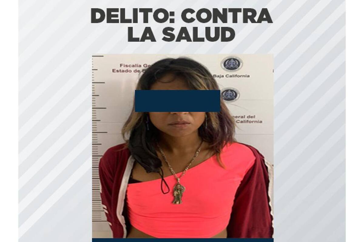 Detienen a mujer por narcomenudeo en Rosarito