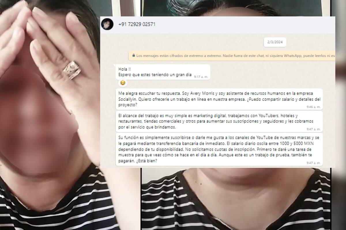¡Empezó con un wa! Llora maestra de Guaymas a quien le pagaban por ver videos; ahora debe 100 mil pesos
