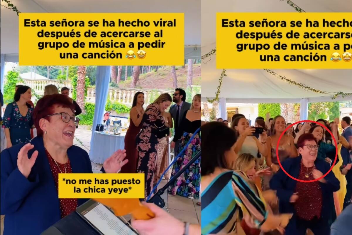 Señora se vuelve viral en boda al pedir “La Chica Yeyé” y encender la pista con sus pasos prohibidos