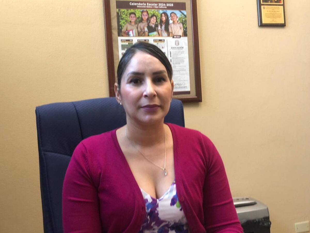 Jessica Zavala Sámano, delegada de la Secretaría de Educación en Rosarito.