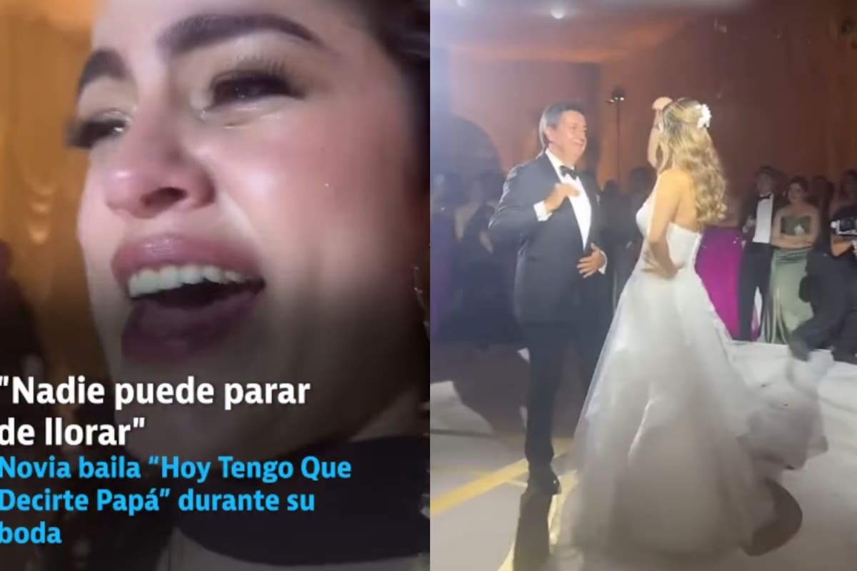 Novia baila con su padre “Hoy tengo que decirte, papá” en su boda y conmueve a todos hasta las lágrimas