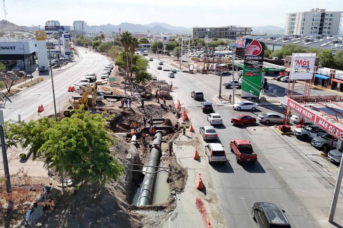 Informa Aguah que ya quedó reparado el desperfecto en el bulevar Morelos