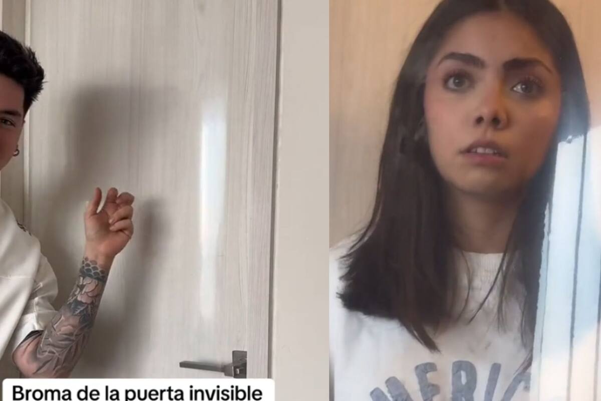 Por tardarse tanto tiempo en el baño, Influencer le puso una puerta invisible a su novia