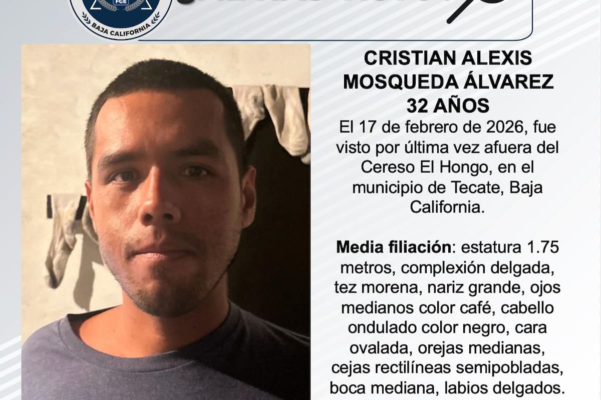 Se busca a Cristian Alexis Mosqueda Álvarez de 32 años