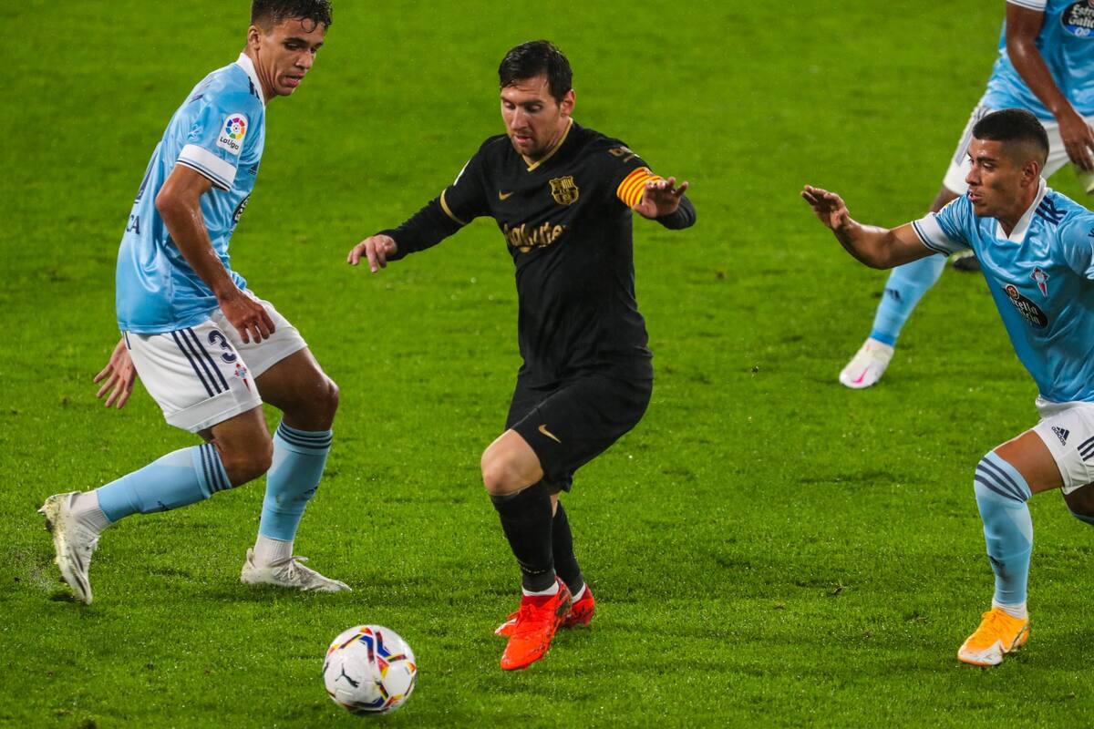 Barcelona golea a Celta de Néstor Araujo