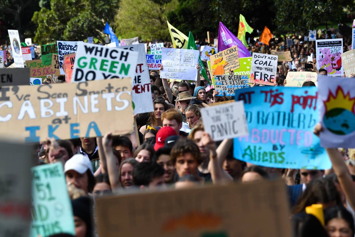 Miles de jóvenes en todo el mundo protestan contra el cambio climático